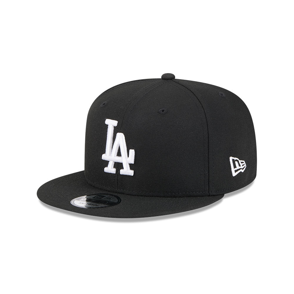 LA Dodgers Hat - Black White World Series MLB 9Fifty Baseball Snapback Cap - New Era